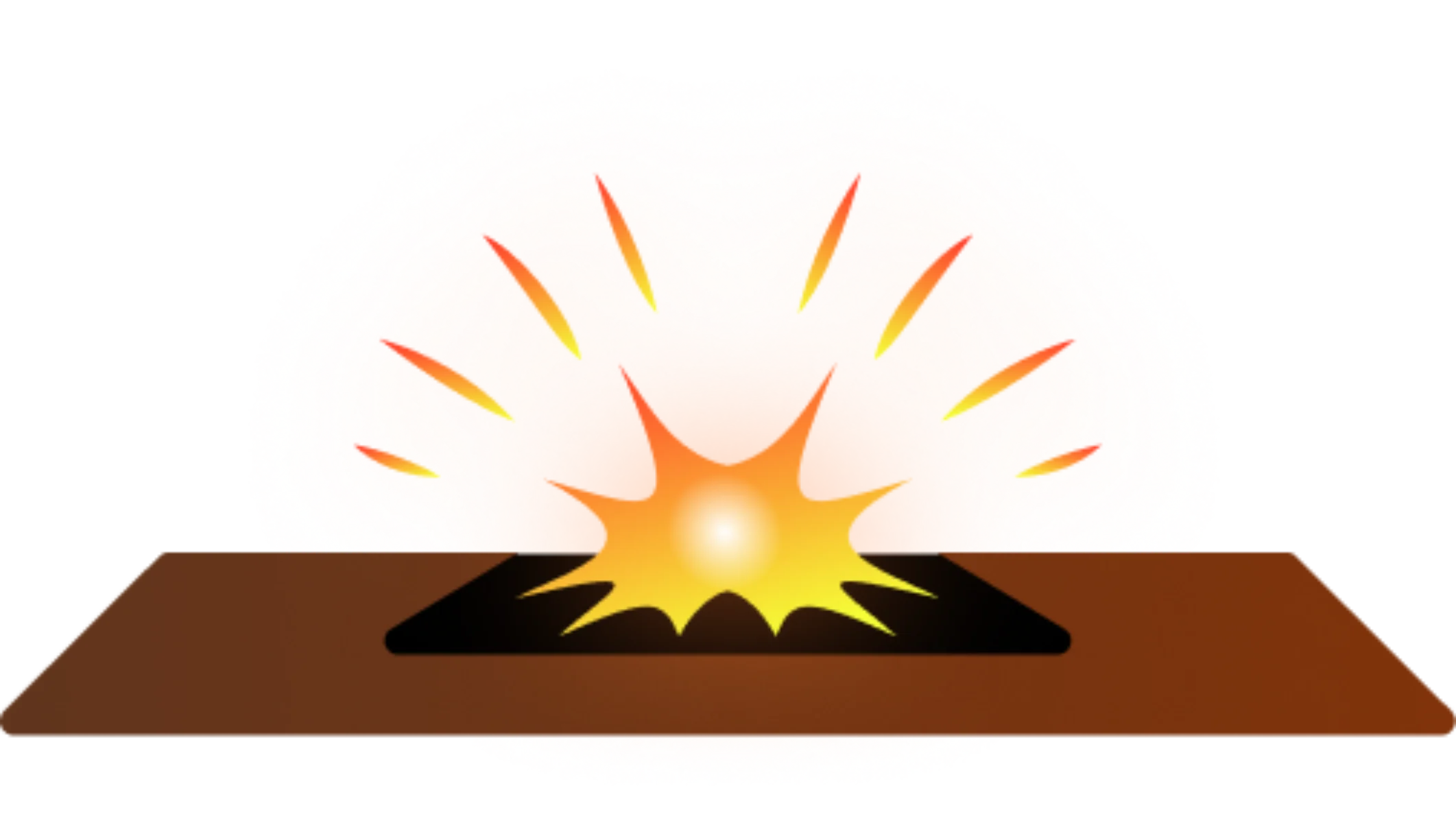 Intensywna iskra cięcia plazmowego metalu na stole roboczym